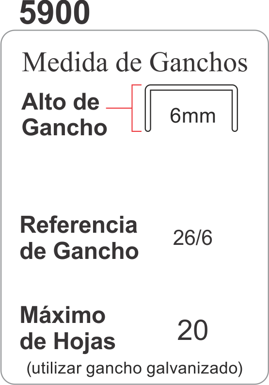 GANCHOS 5900