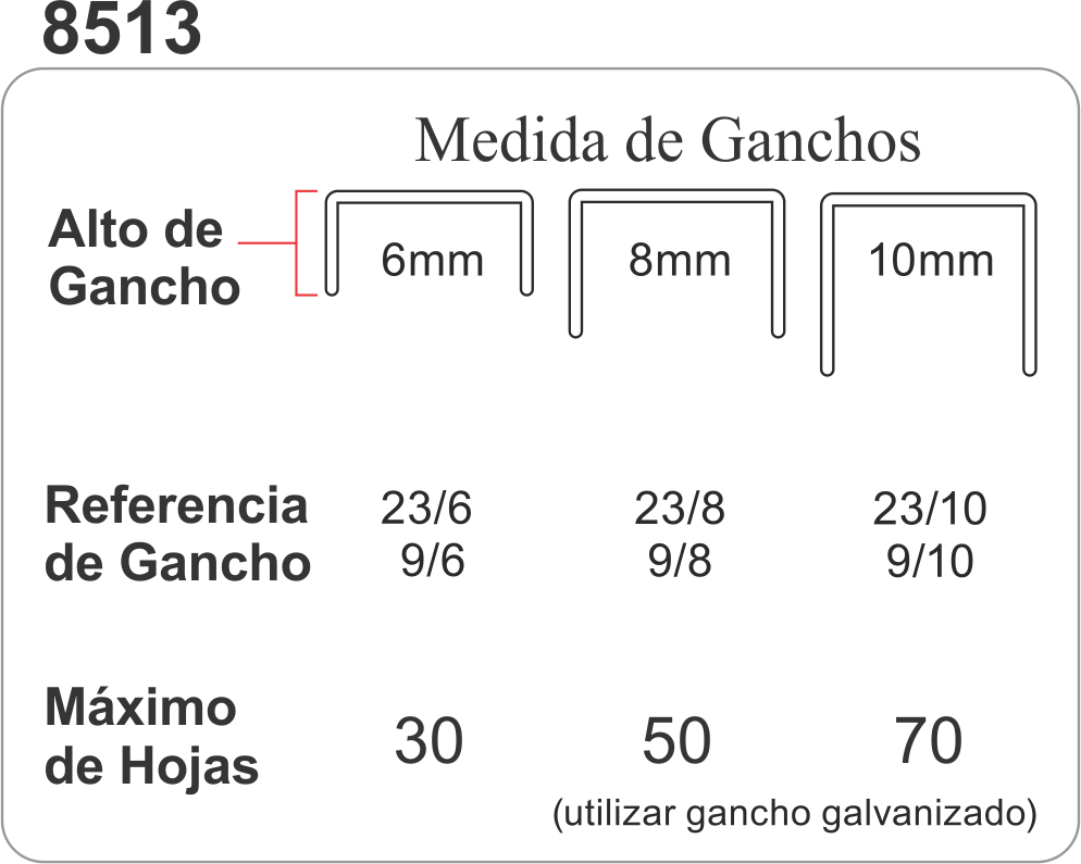 GANCHOS 8513