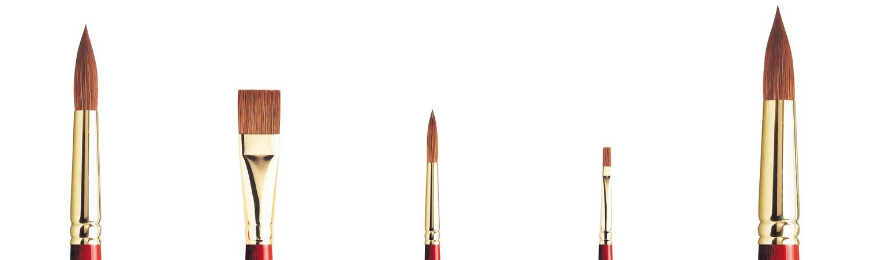 pincel marta roja con pelo natural pinceles modelismo